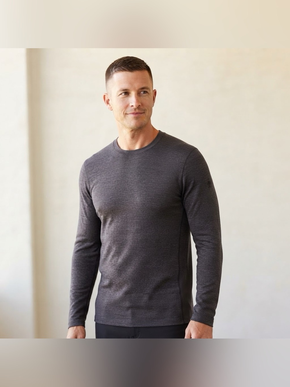 Smartwool Merino 250 Base Layer Long Sleeve Crew Thermal Shirt Size XL Charcoal